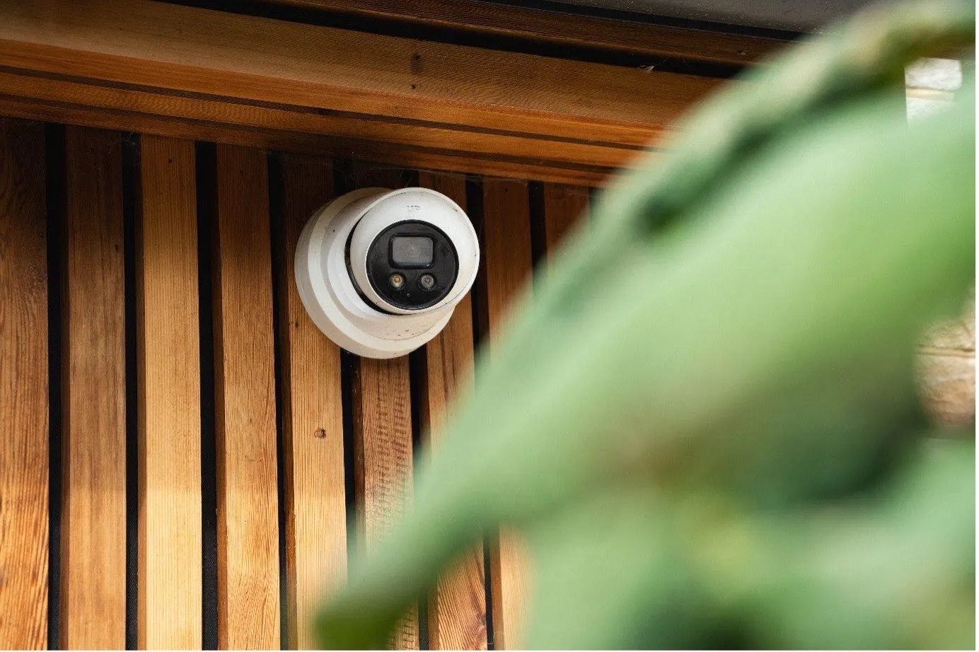 An external CCTV camera installed on a Kent property by Allview Electrical