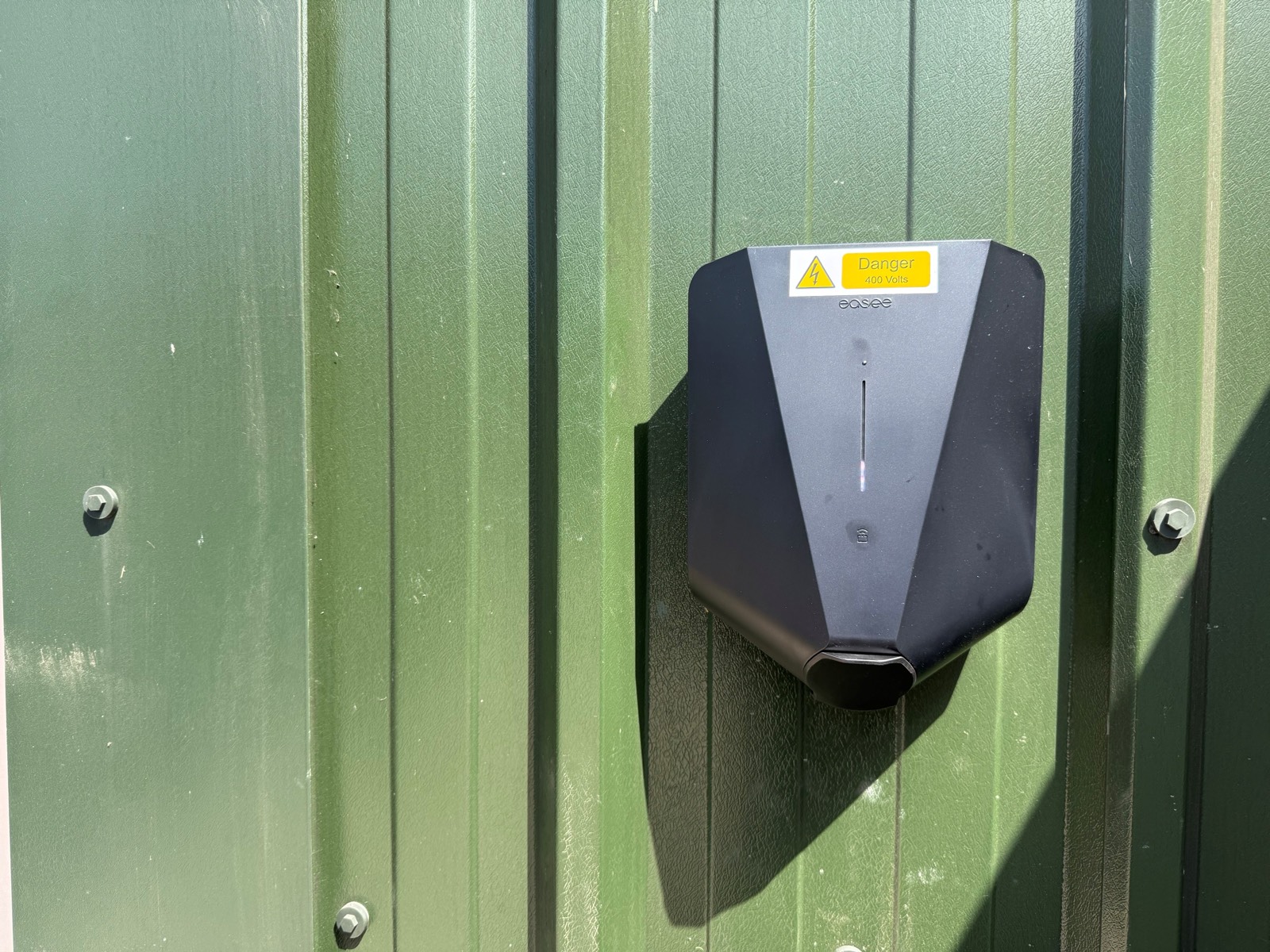 An Easee One charge point installed by Allview Electrical