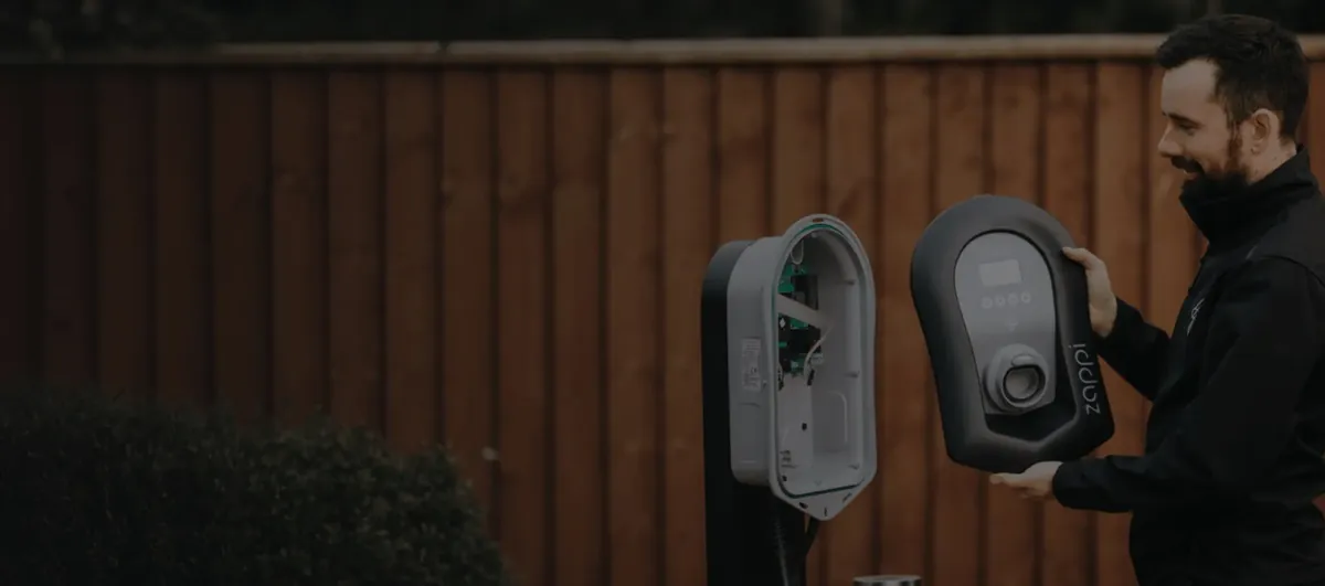 Allview electrician carrying out a tidy outdoor installation